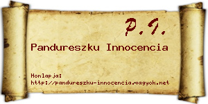 Pandureszku Innocencia névjegykártya